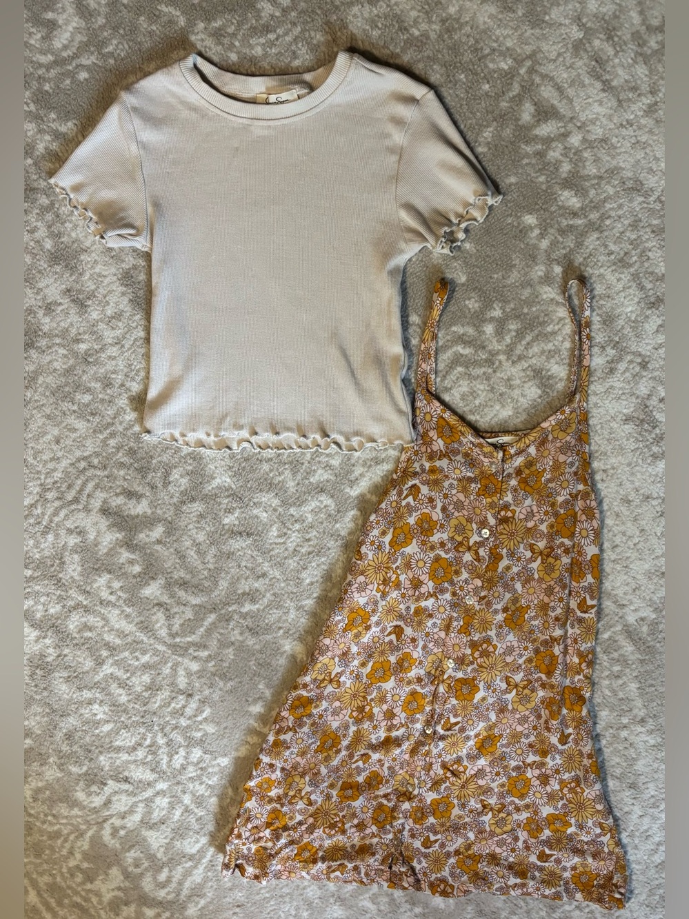 Jessica Simpson - Yellow Floral Sun Dress Set